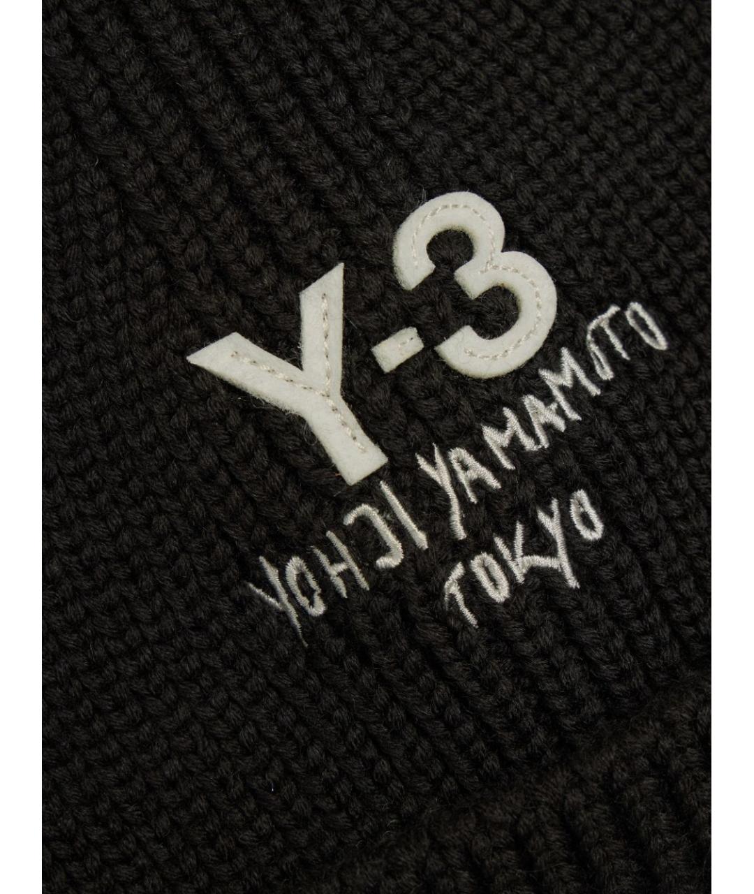 Y-3 Черная шерстяная шапка, фото 4
