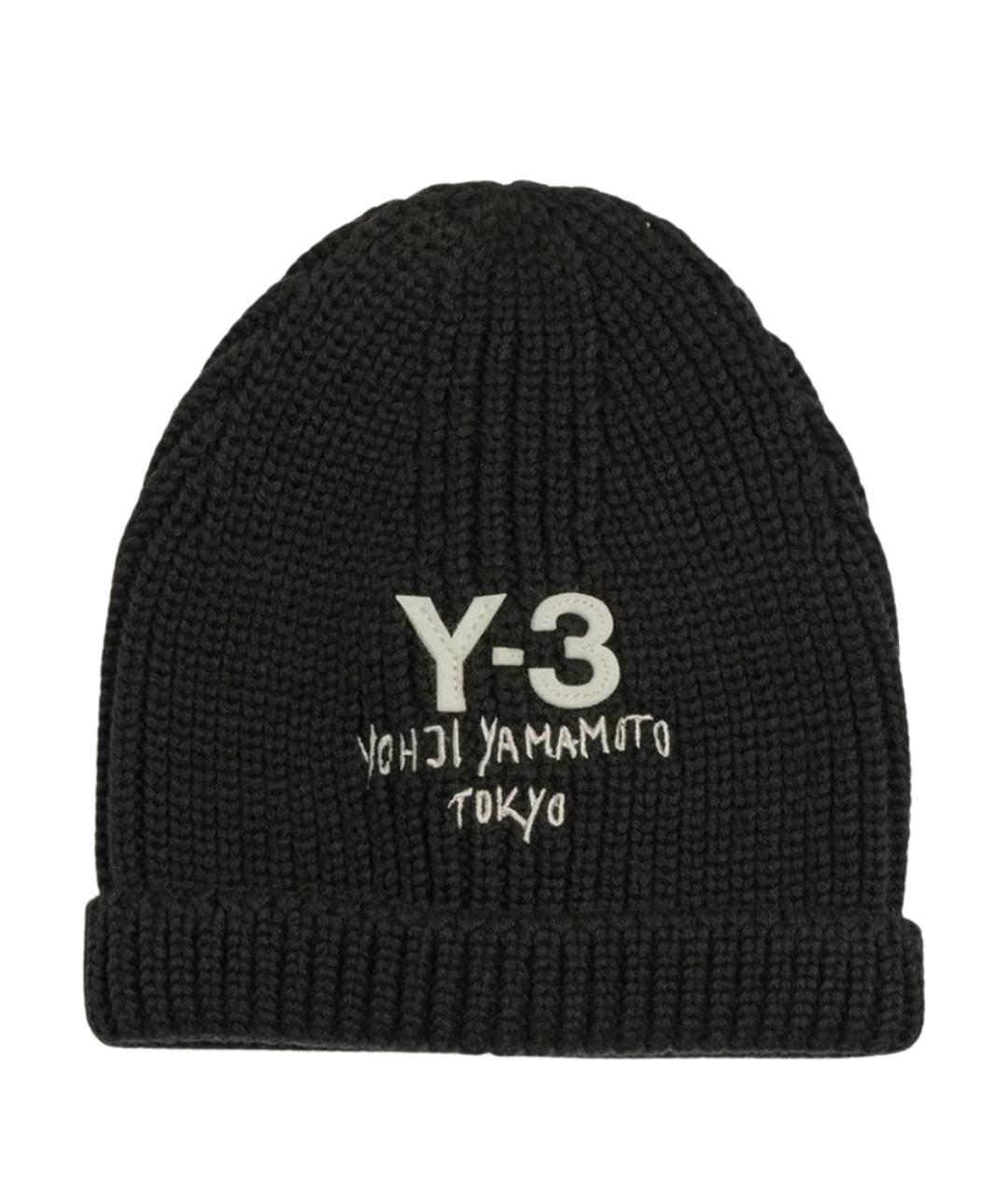 Y-3 Черная шерстяная шапка, фото 1