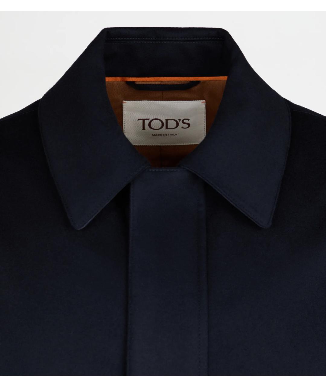 TOD'S Темно-синяя шерстяная куртка, фото 5