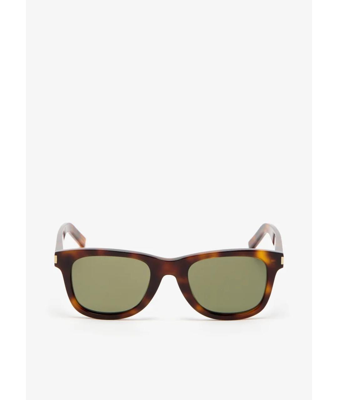 SAINT LAURENT Зеленые солнцезащитные очки, фото 3