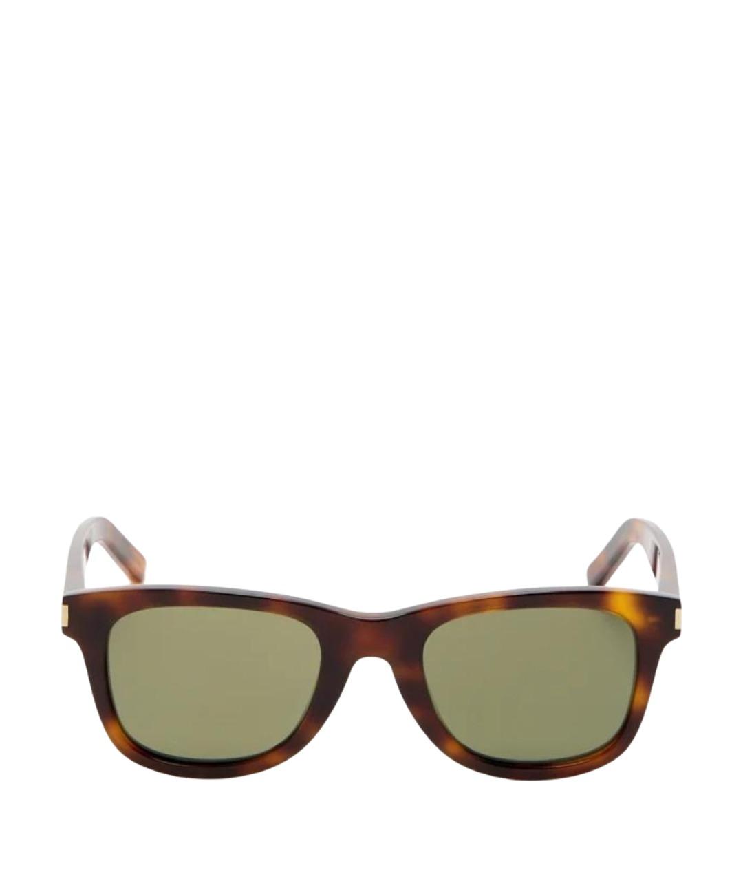 SAINT LAURENT Зеленые солнцезащитные очки, фото 1