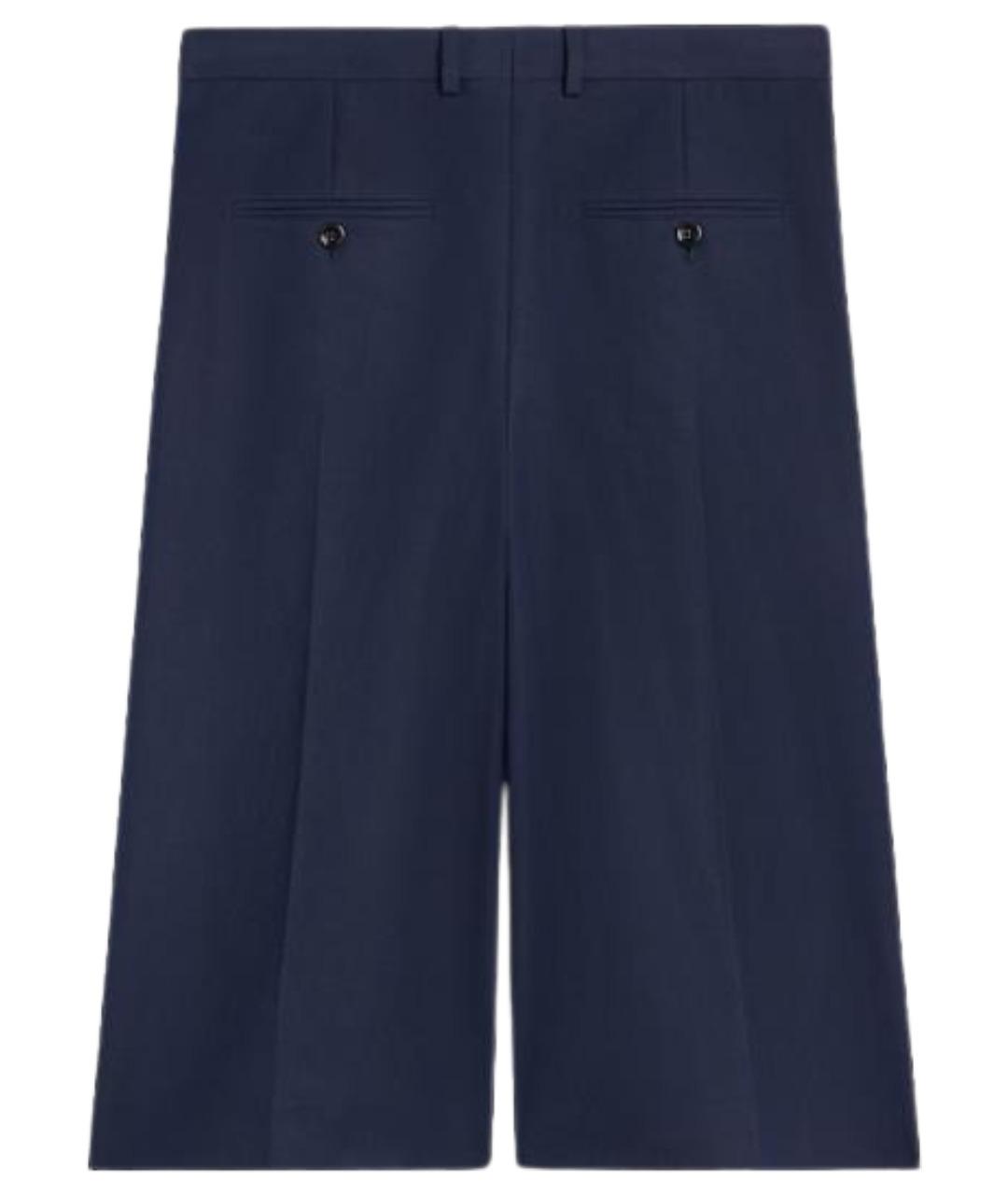 CELINE Синие хлопковые шорты, фото 2