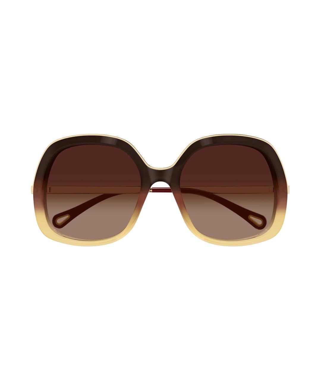 CHLOE Коричневые солнцезащитные очки, фото 1