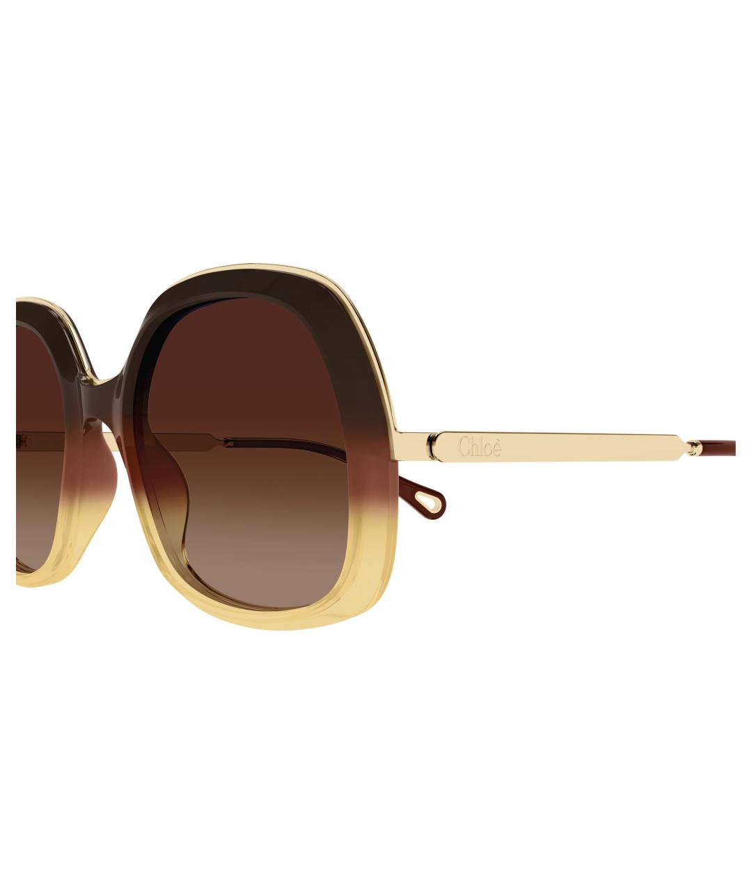 CHLOE Коричневые солнцезащитные очки, фото 2