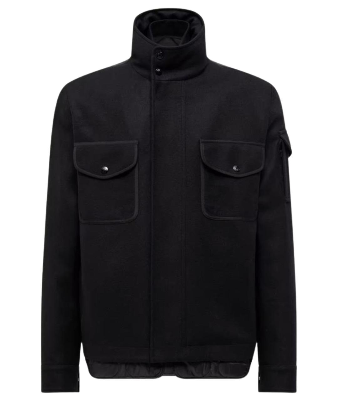 MONCLER Черная шерстяная куртка, фото 1