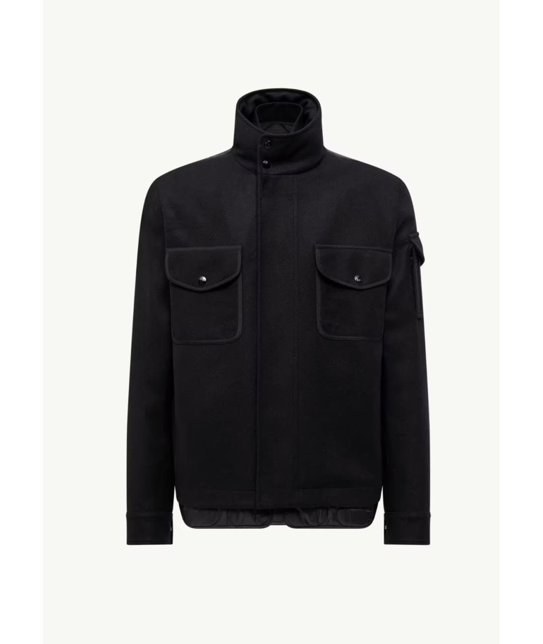 MONCLER Черная шерстяная куртка, фото 6