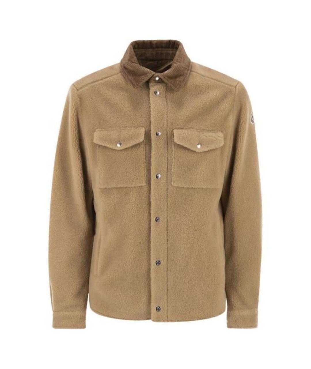 MONCLER Бежевая кэжуал рубашка, фото 1
