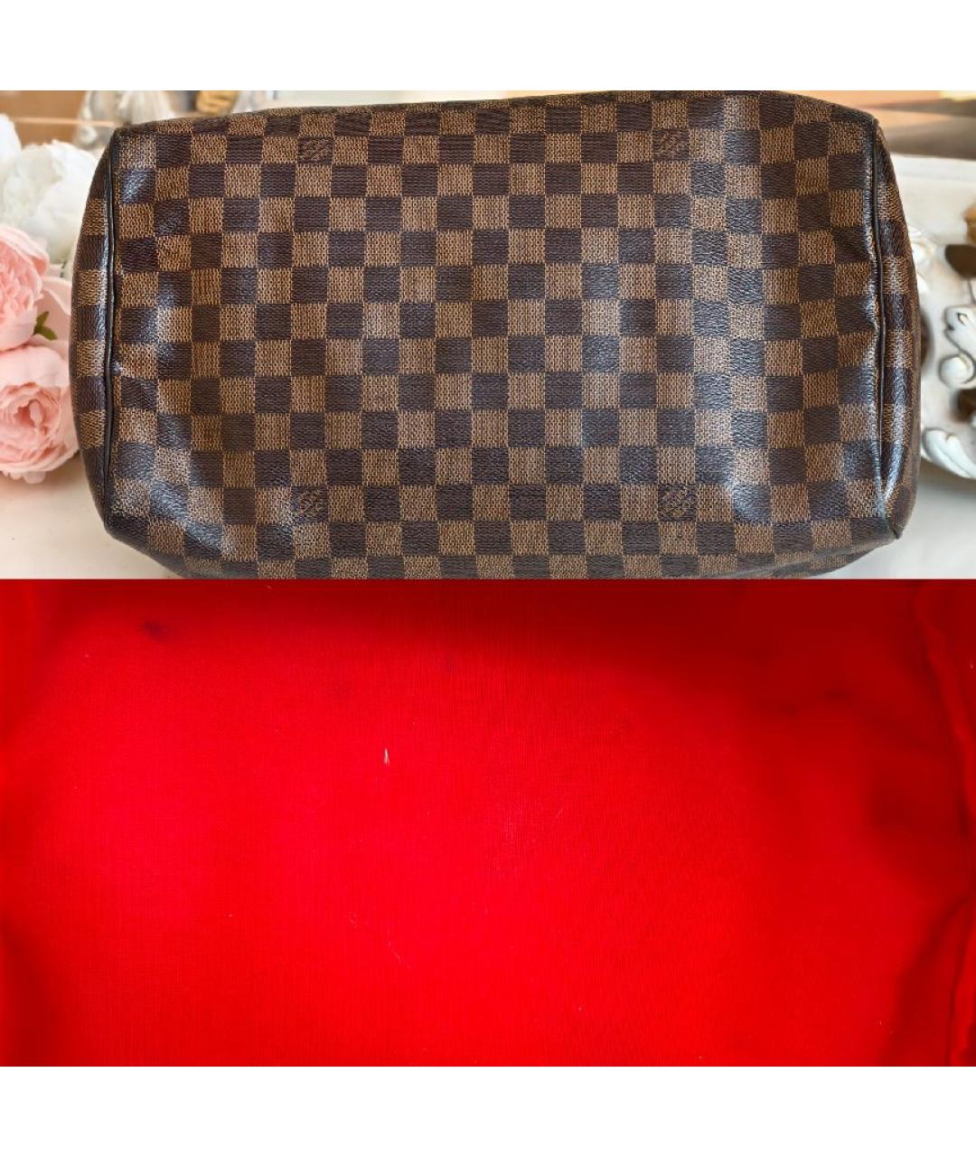 LOUIS VUITTON Коричневая сумка с короткими ручками, фото 8