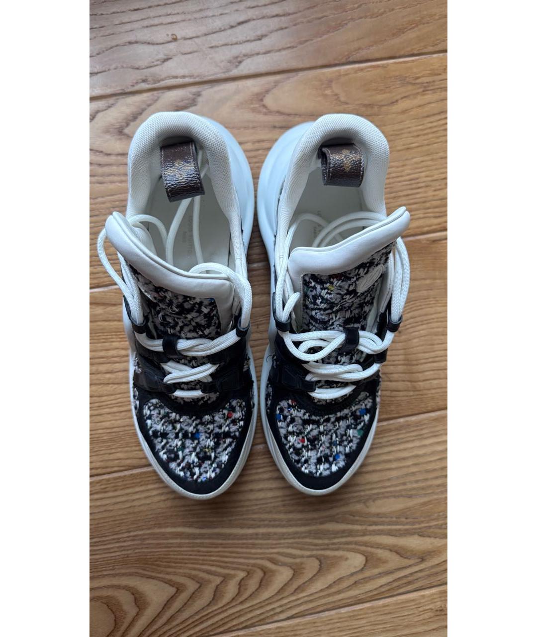 LOUIS VUITTON Мульти текстильные кроссовки, фото 3