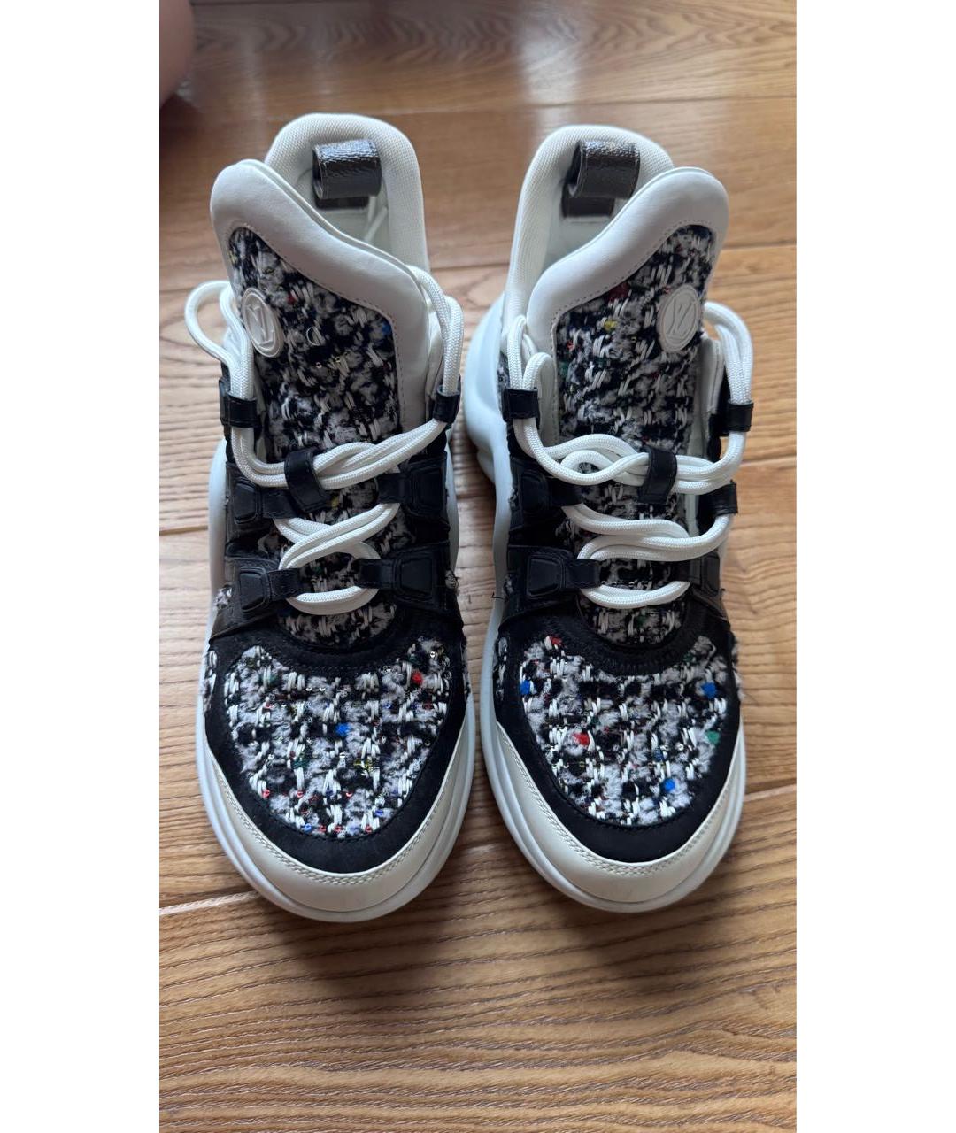 LOUIS VUITTON Мульти текстильные кроссовки, фото 2