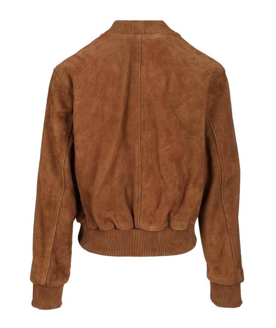 Ami Paris Коричневая замшевая куртка, фото 2