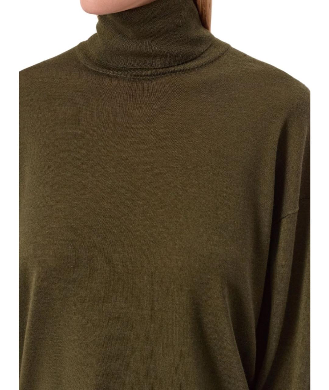 SAINT LAURENT Хаки водолазка, фото 4
