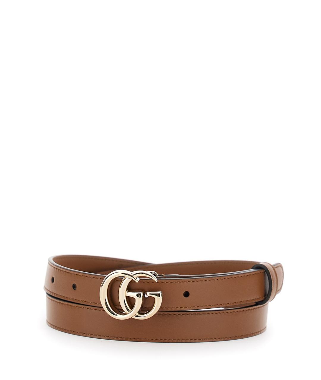GUCCI Коричневый кожаный ремень, фото 1