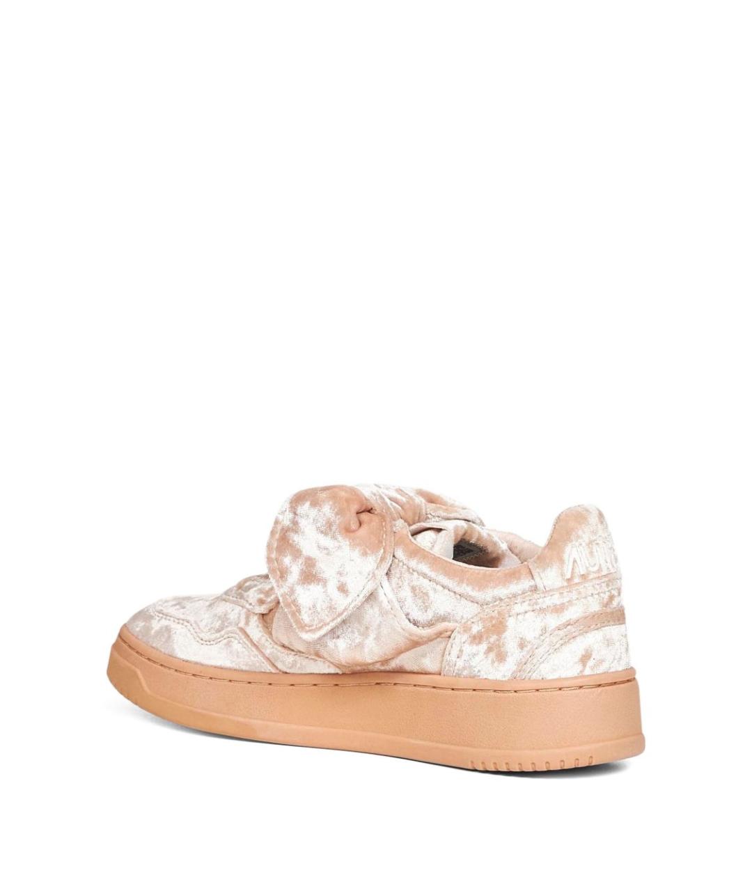 AUTRY Бежевые бархатные кеды, фото 3