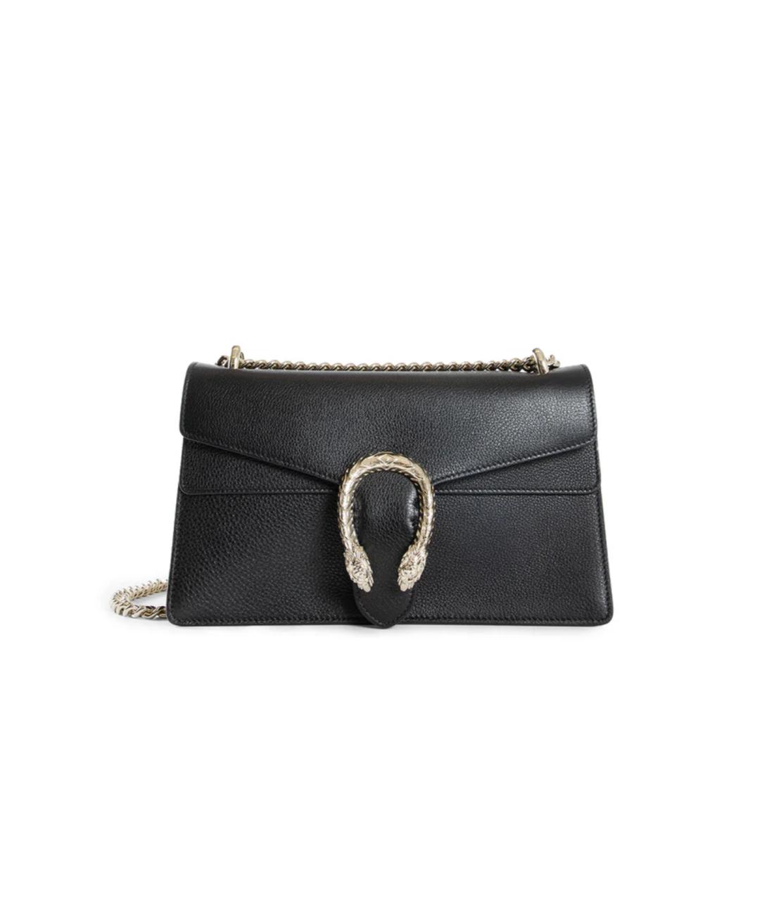 GUCCI Черная кожаная сумка через плечо, фото 1