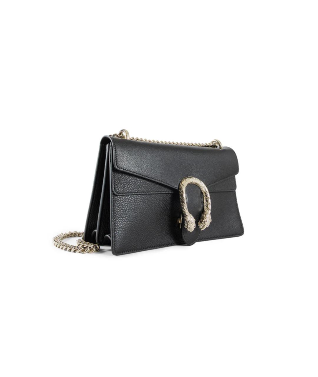 GUCCI Черная кожаная сумка через плечо, фото 3