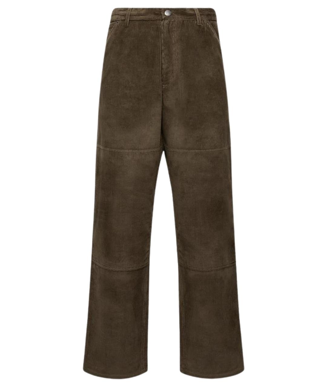 MONCLER Коричневые повседневные брюки, фото 1