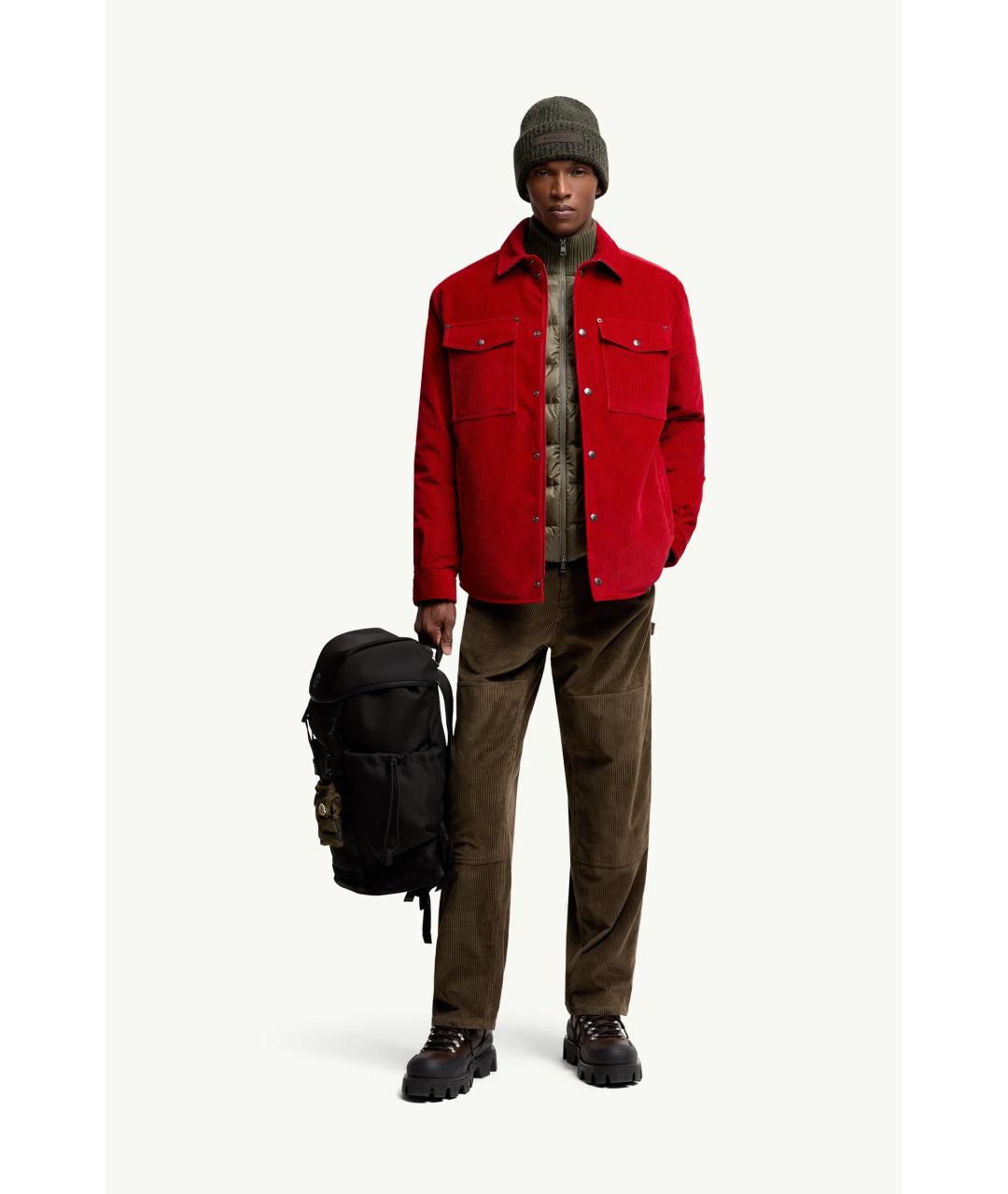 MONCLER Коричневые повседневные брюки, фото 3