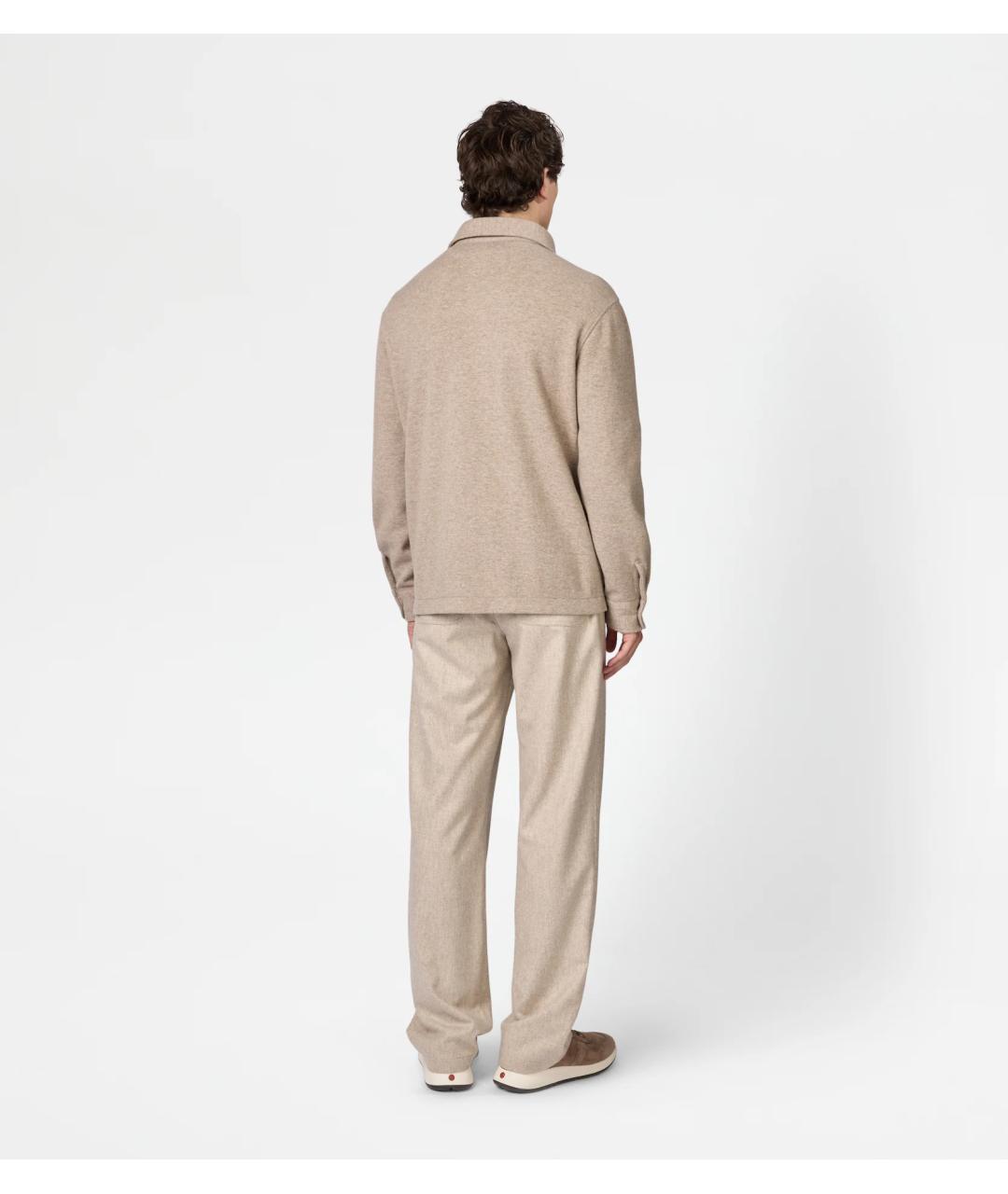 TOD'S Бежевая кашемировая куртка, фото 3