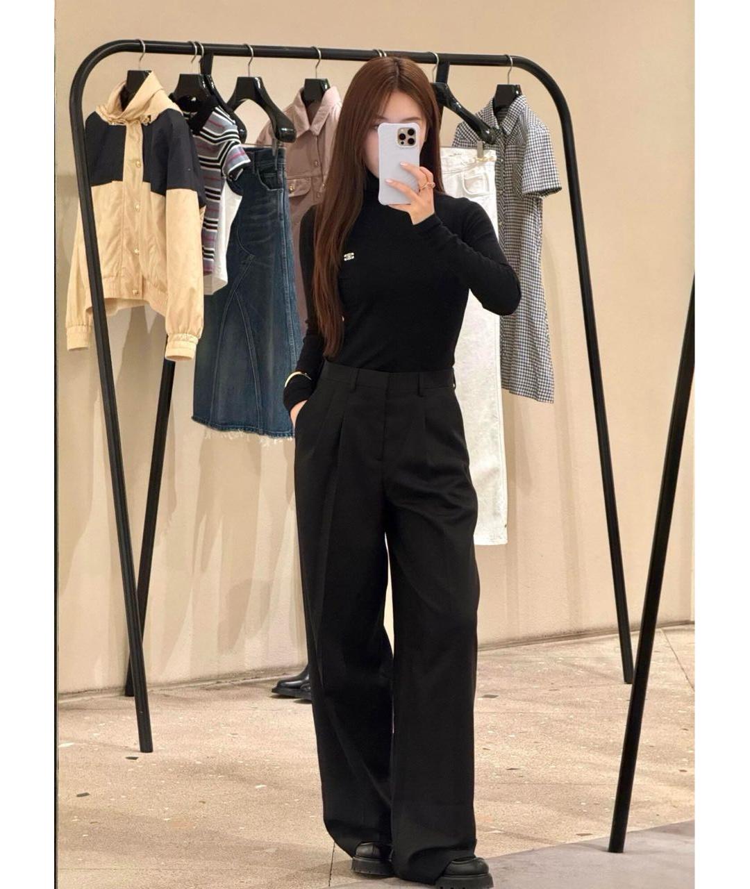 CELINE Черная кашемировая водолазка, фото 5