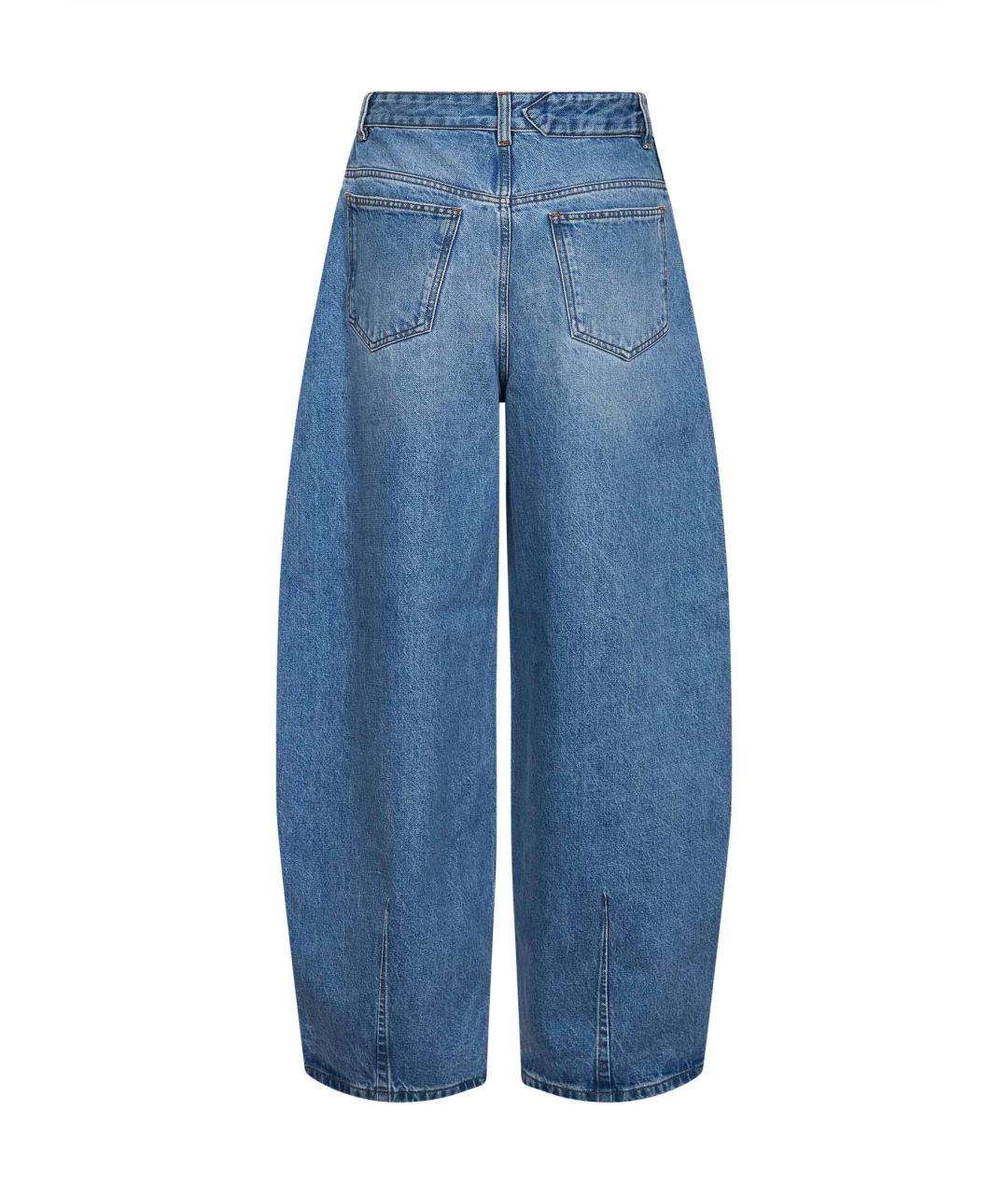 JACQUEMUS Синие хлопковые прямые джинсы, фото 2