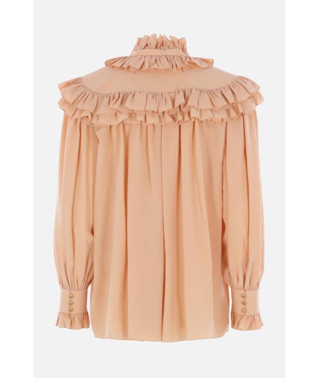 CHLOE Розовая шелковая блузы, фото 2