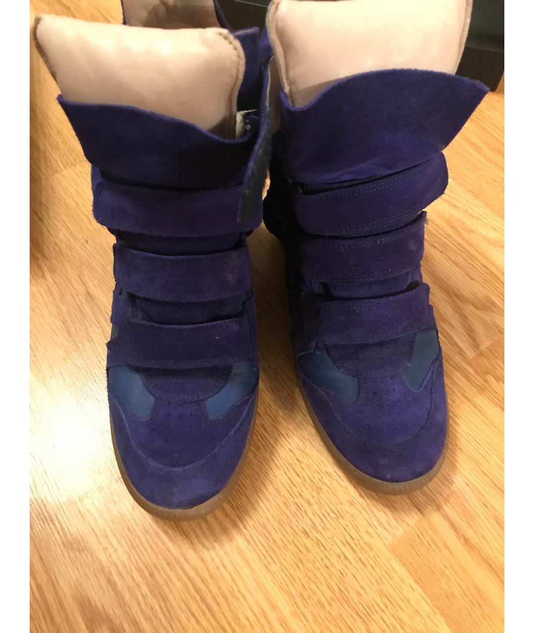 ISABEL MARANT Синие замшевые ботинки, фото 2