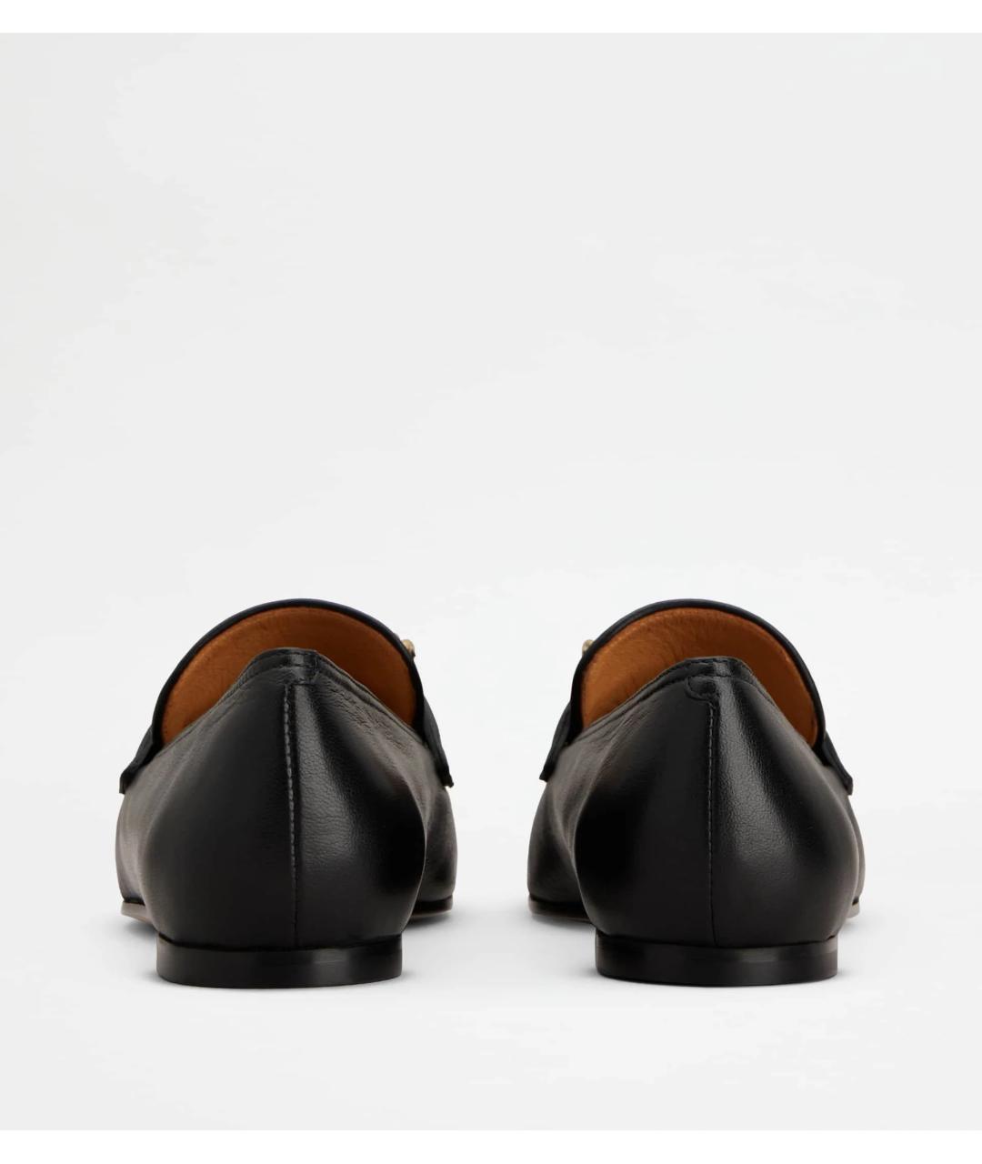 TOD'S Черные кожаные лоферы, фото 5