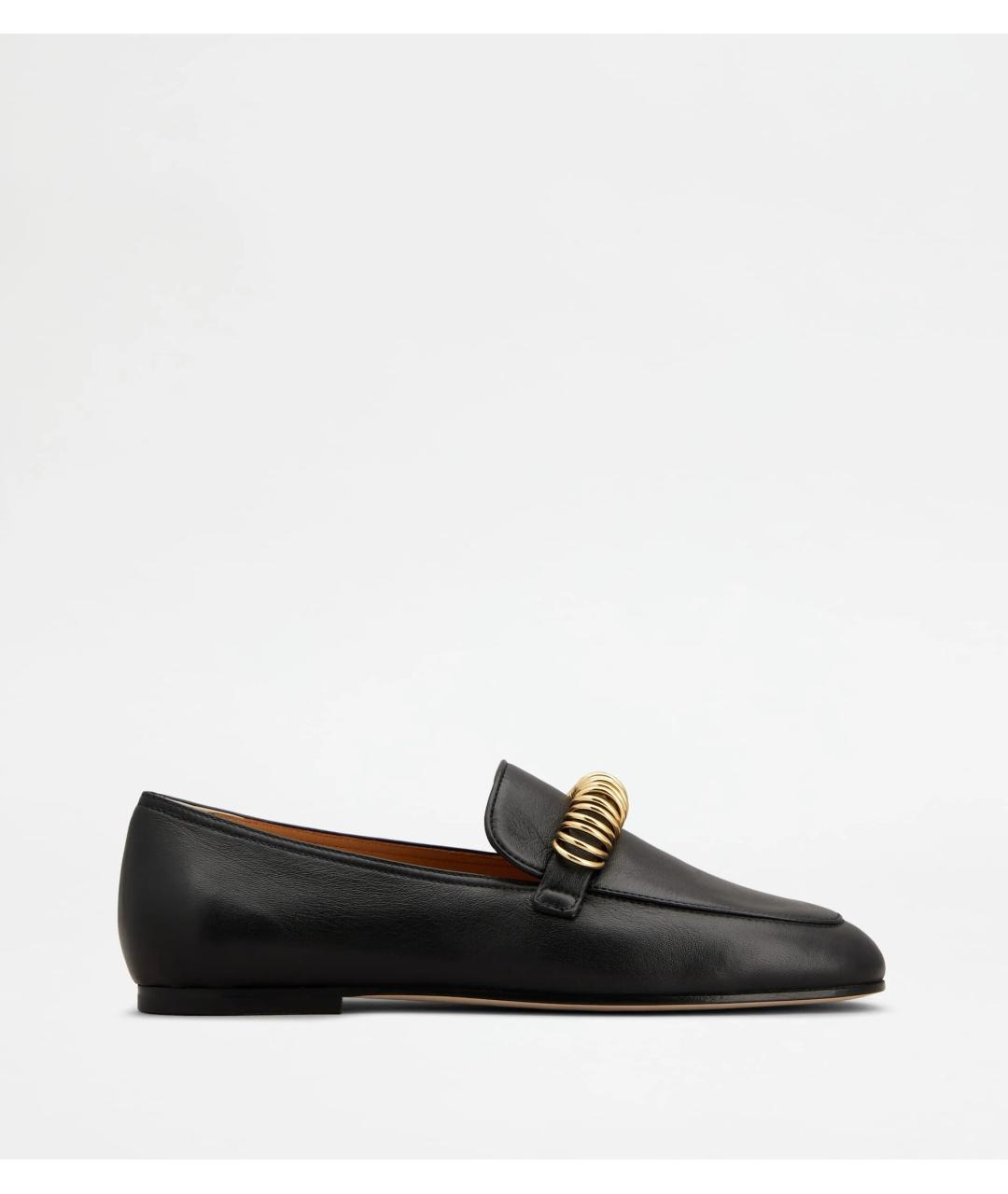TOD'S Черные кожаные лоферы, фото 6