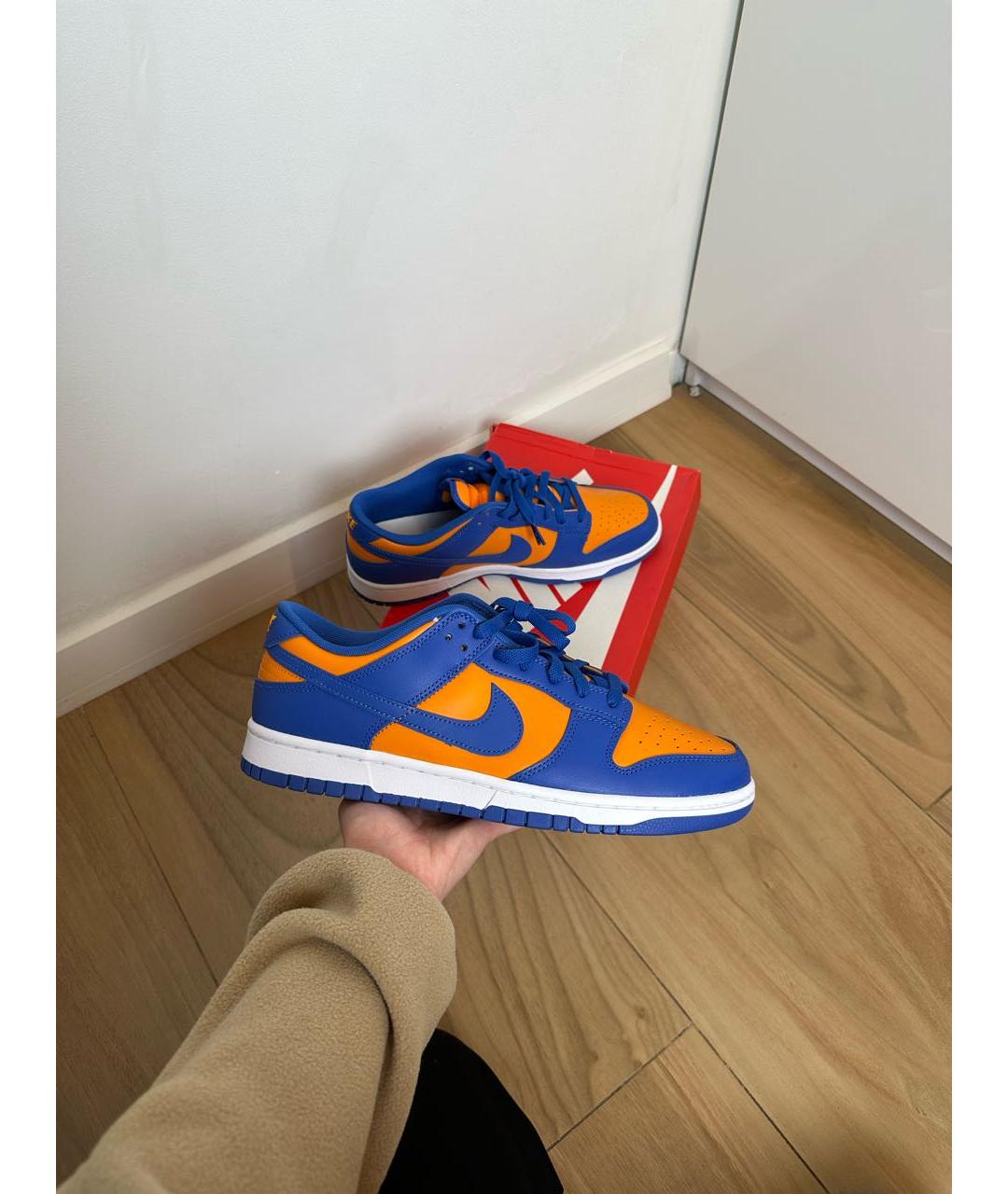 NIKE Мульти кожаные низкие кроссовки / кеды, фото 2