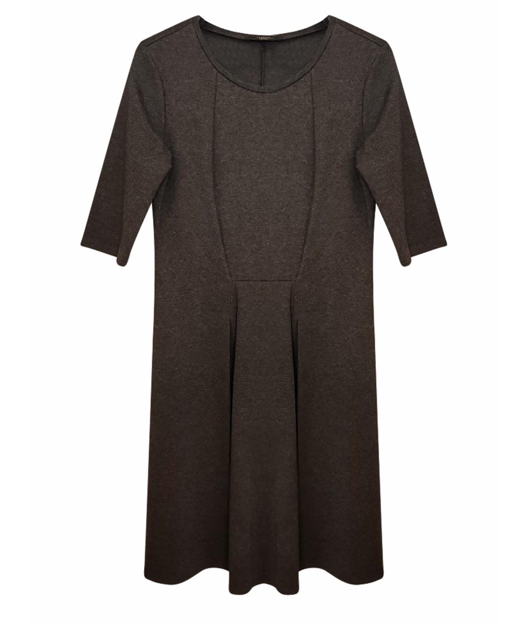 WEEKEND MAX MARA Антрацитовое вискозное повседневное платье, фото 1