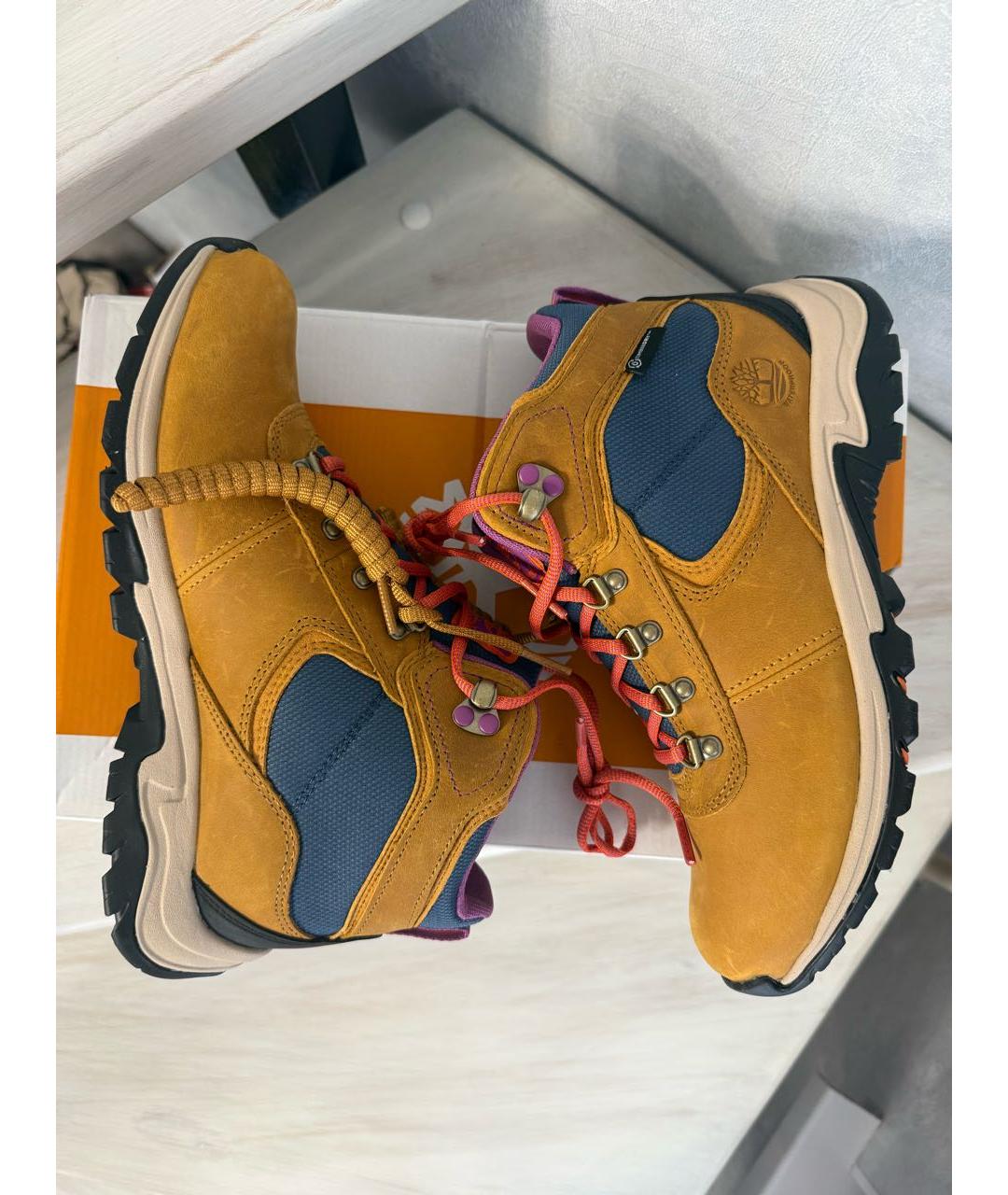 TIMBERLAND Коричневые кожаные ботинки, фото 5