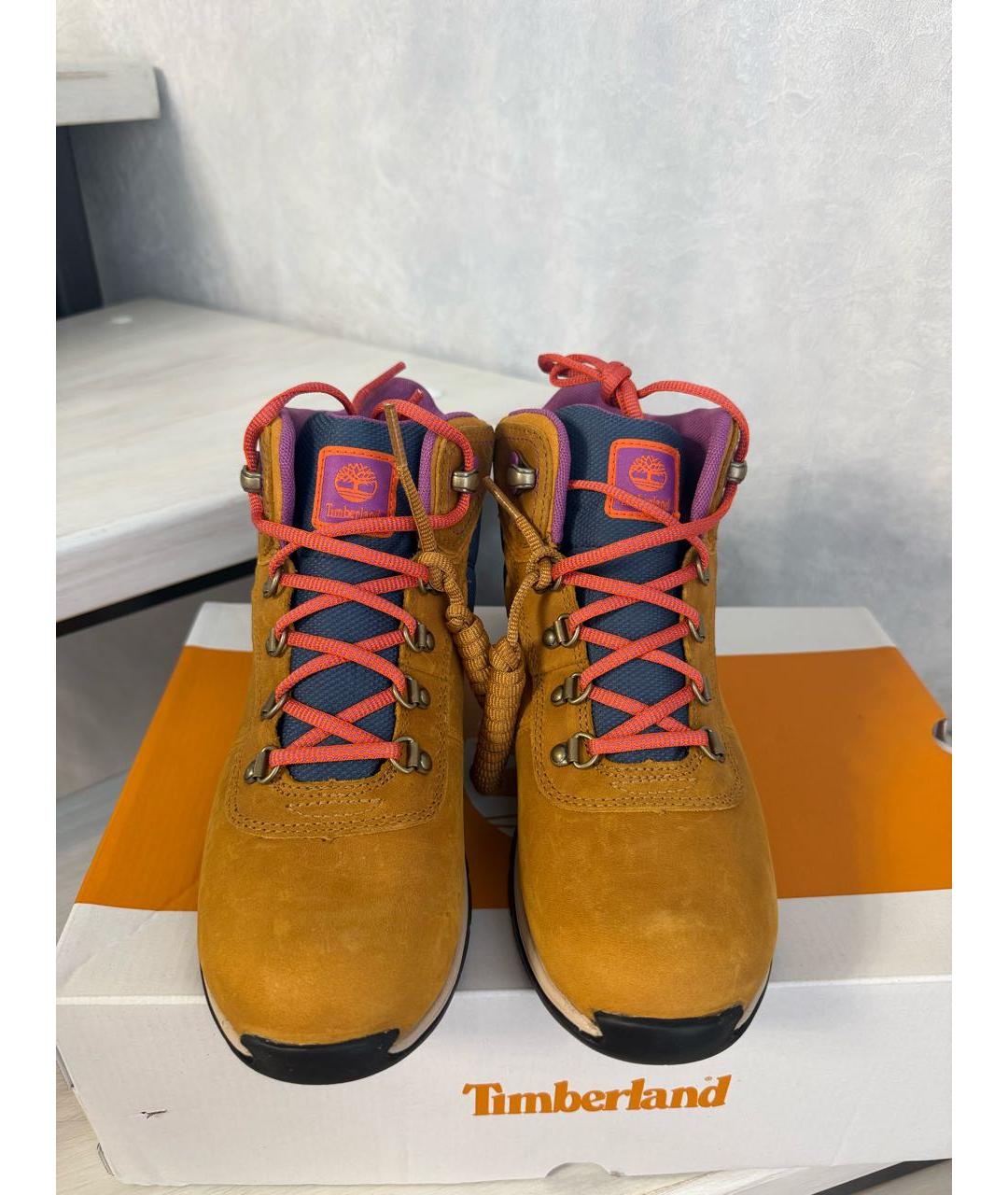 TIMBERLAND Коричневые кожаные ботинки, фото 3