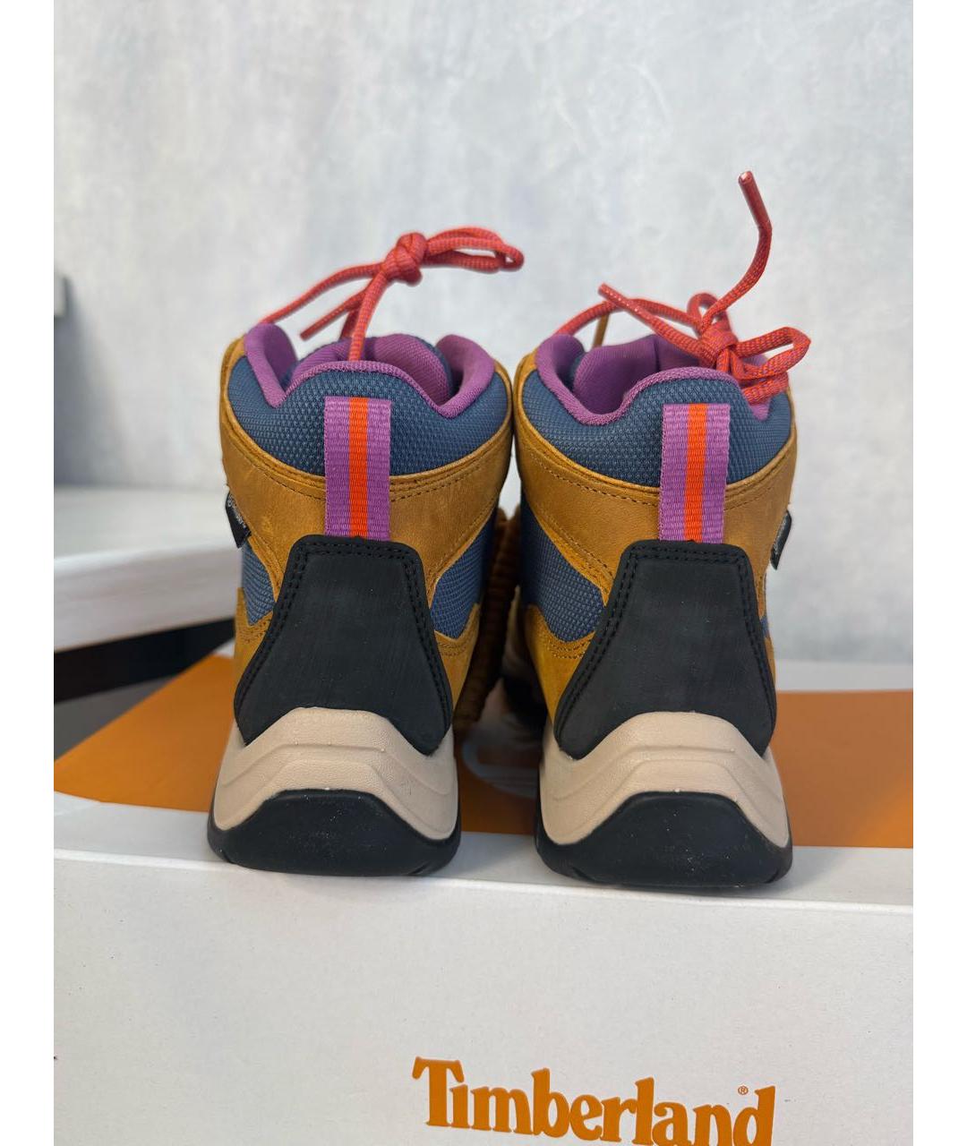 TIMBERLAND Коричневые кожаные ботинки, фото 4