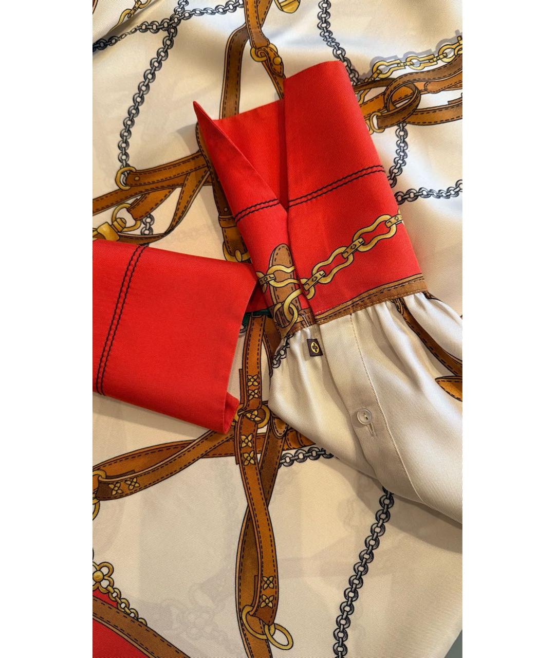 LOUIS VUITTON Мульти шелковая блузы, фото 4