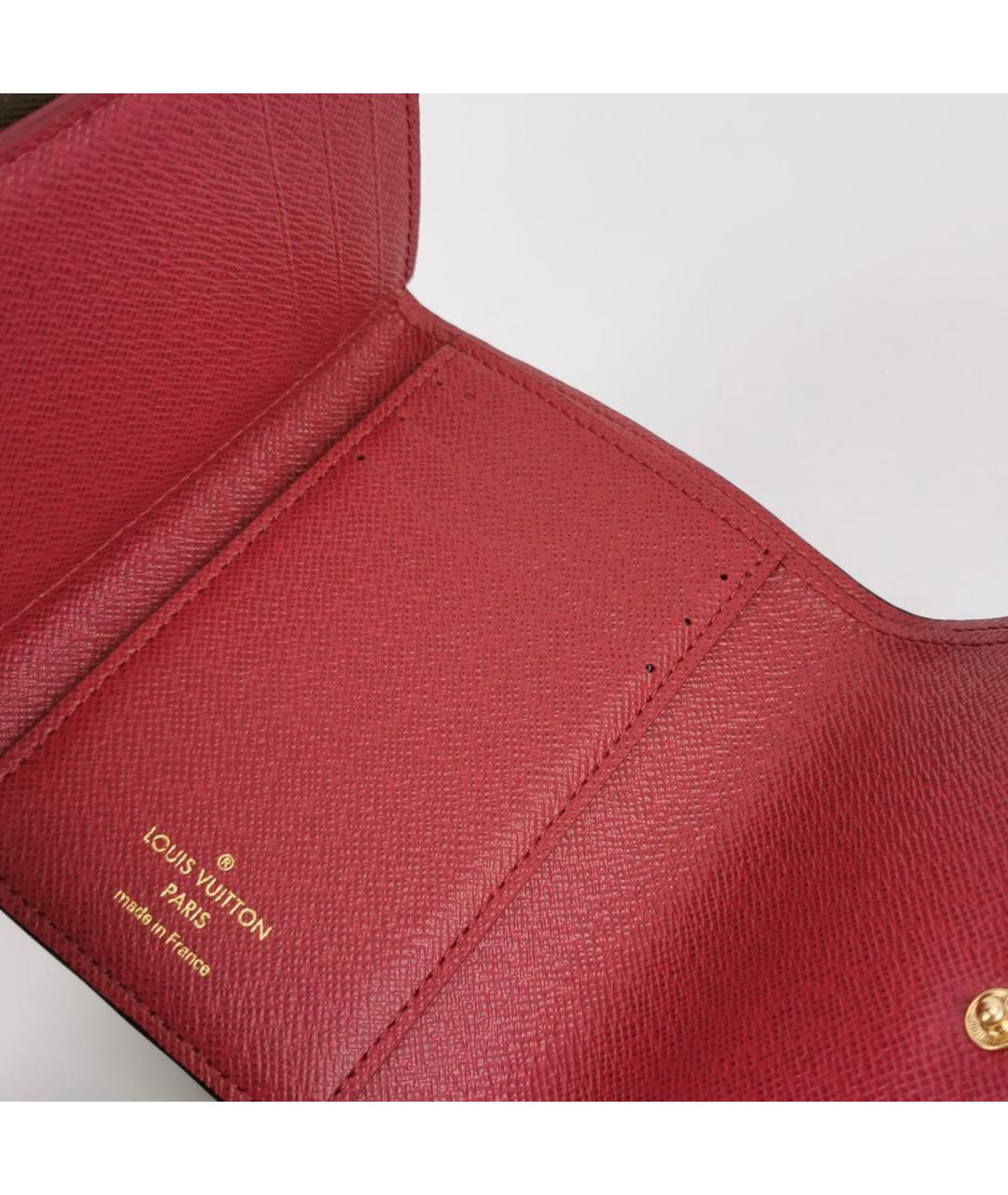 LOUIS VUITTON Бордовый кошелек, фото 8