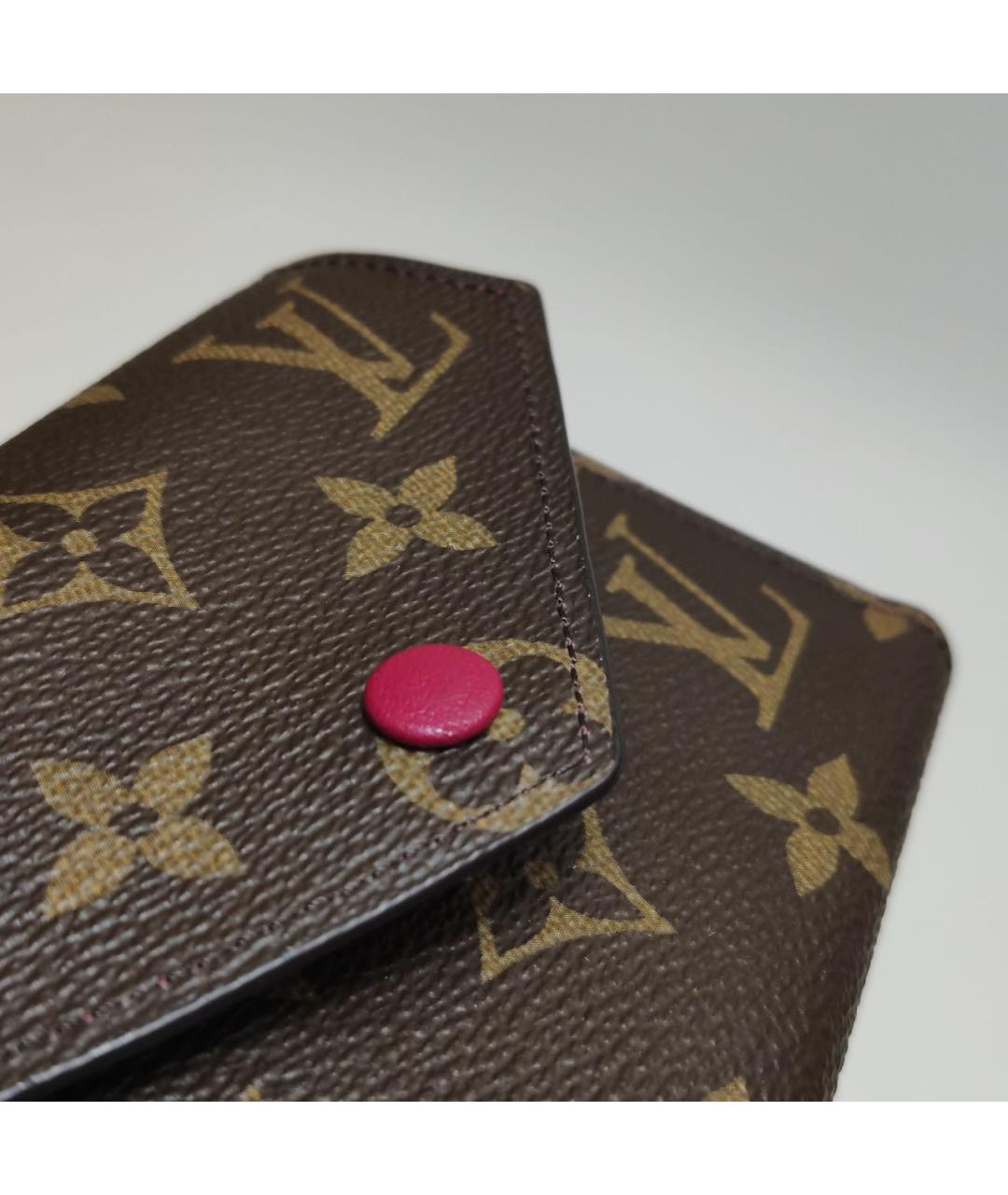 LOUIS VUITTON Бордовый кошелек, фото 2