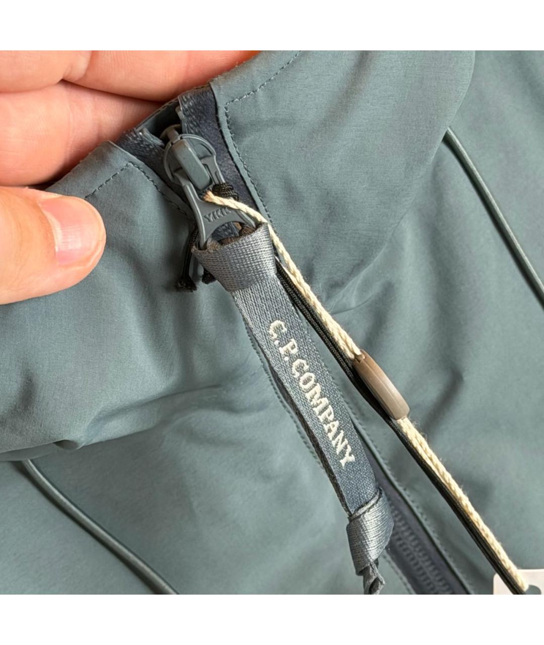 CP COMPANY Голубая полиэстеровая куртка, фото 7