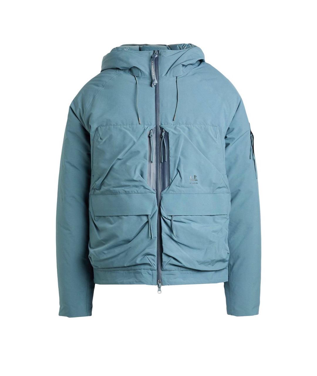 CP COMPANY Голубая полиэстеровая куртка, фото 1