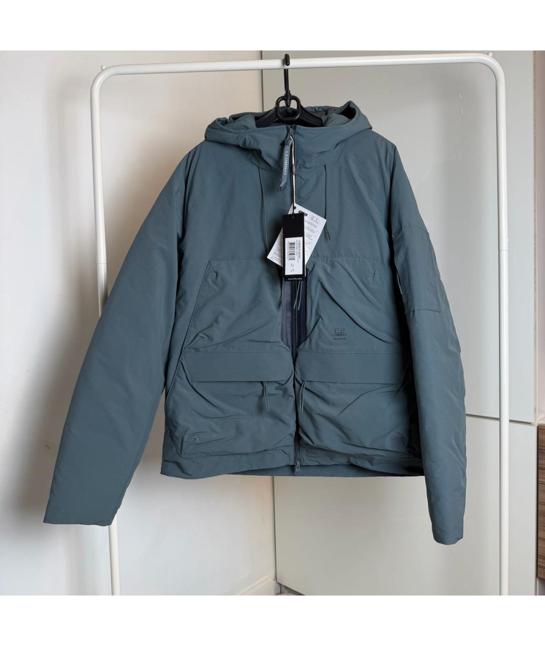 CP COMPANY Голубая полиэстеровая куртка, фото 2