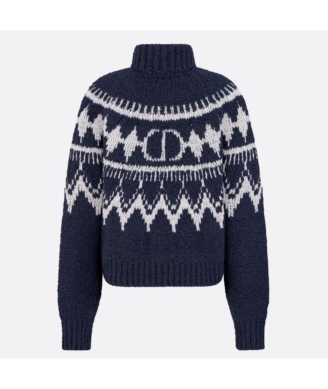 CHRISTIAN DIOR Синий джемпер / свитер, фото 2
