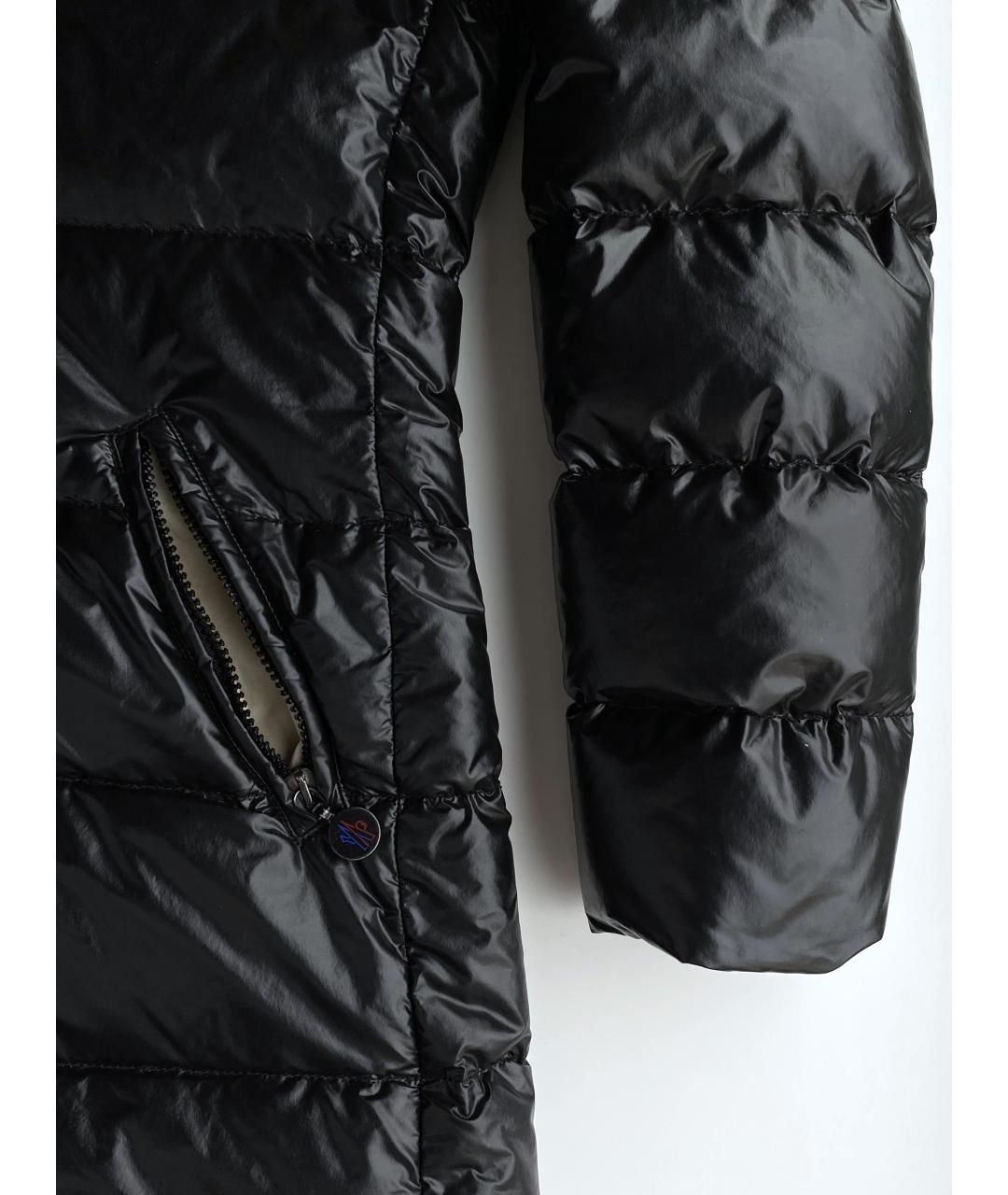 MONCLER Черный пуховик, фото 5