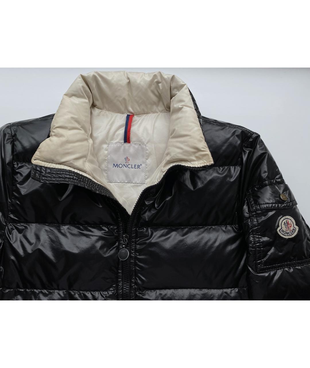 MONCLER Черный пуховик, фото 4