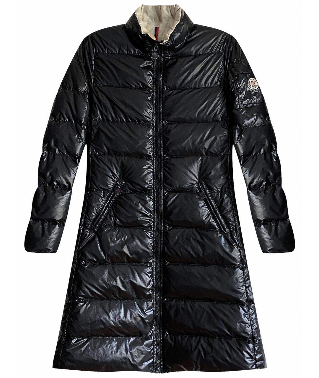 MONCLER Черный пуховик, фото 1