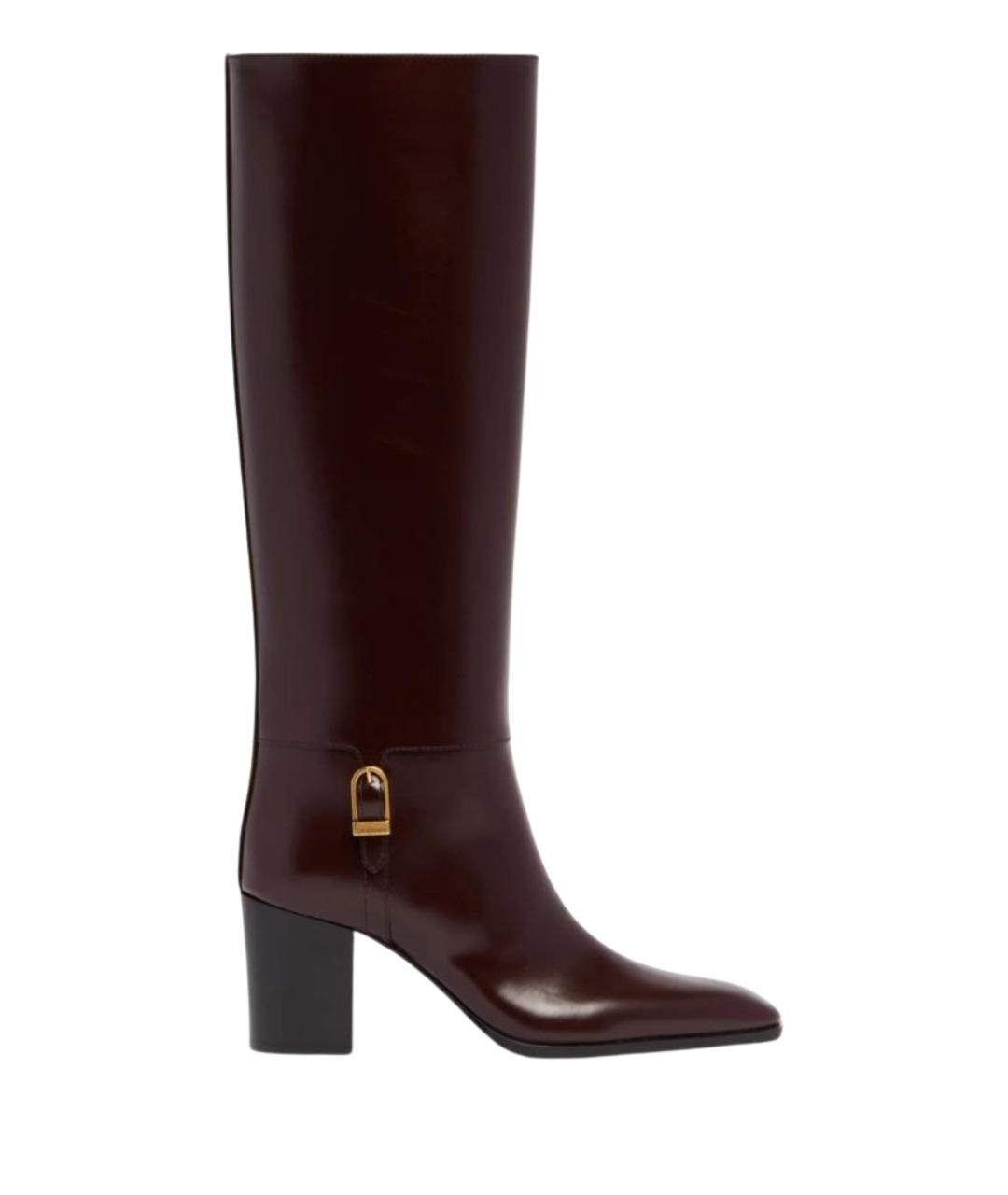 SAINT LAURENT Кожаные сапоги, фото 1