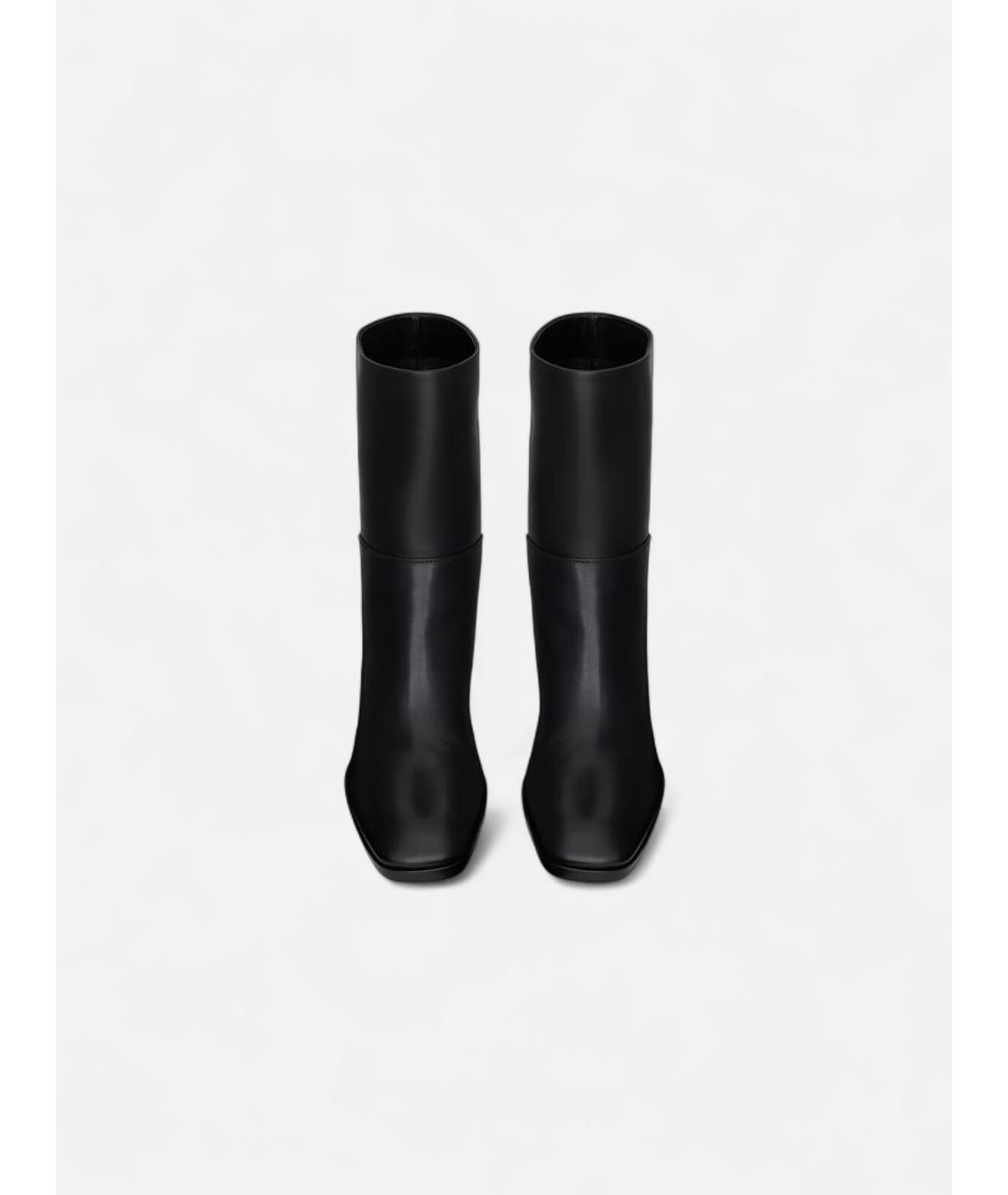 SAINT LAURENT Черные кожаные ботильоны, фото 2