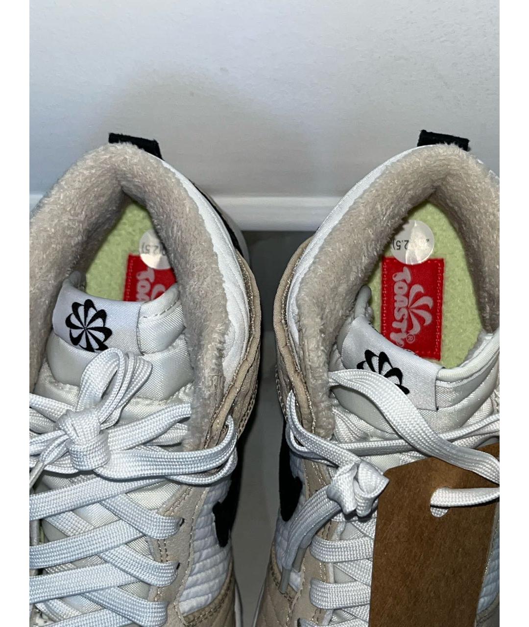 NIKE Бежевые высокие кроссовки / кеды, фото 7