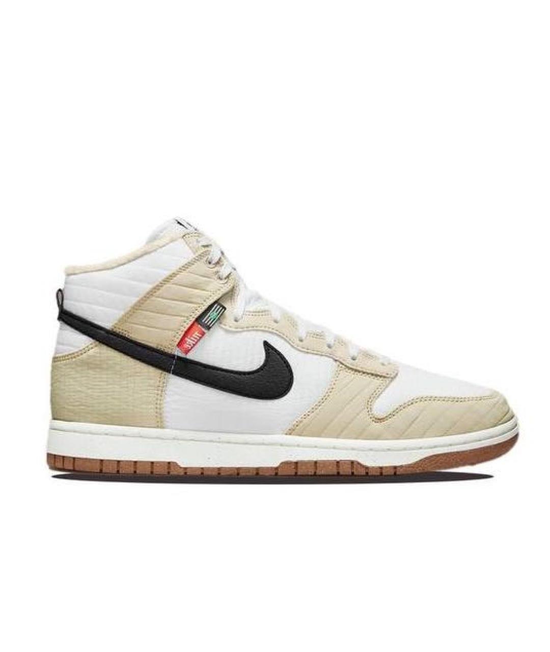 NIKE Бежевые высокие кроссовки / кеды, фото 1