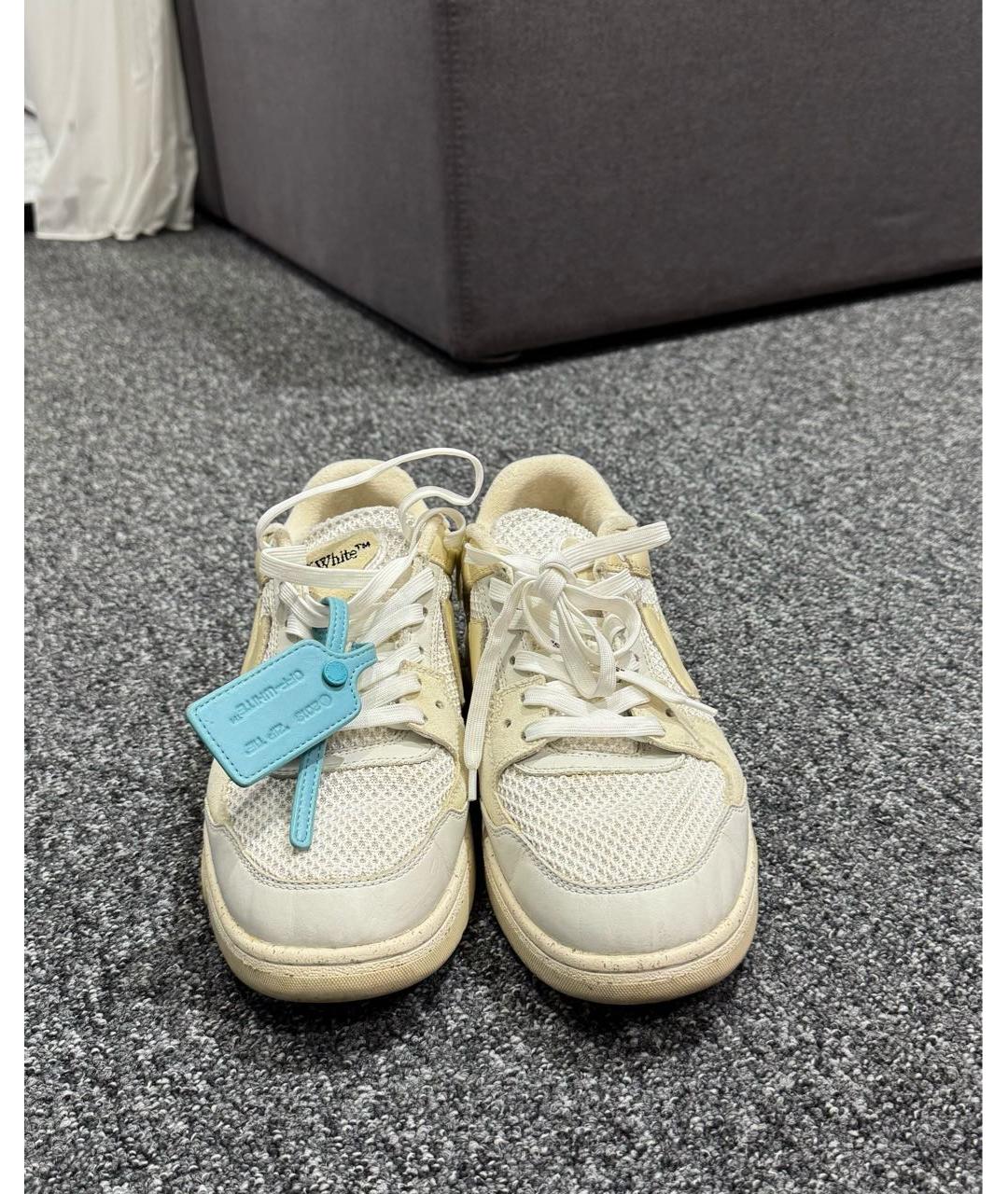 OFF-WHITE Белые низкие кроссовки / кеды, фото 2