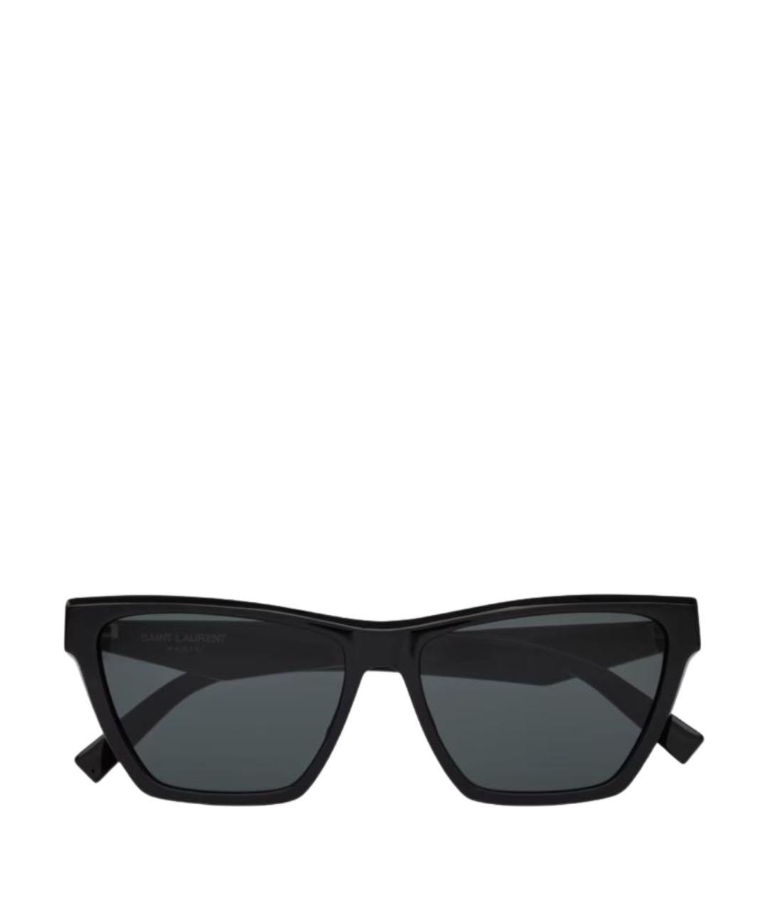 SAINT LAURENT Черные пластиковые солнцезащитные очки, фото 1